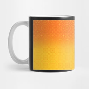 Yellow gradient w.pattern Mug